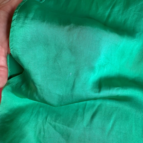 Zara satin kelly green dress - Picture 8 of 9
